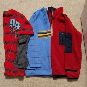 3 long sleeve boys sweaters($10